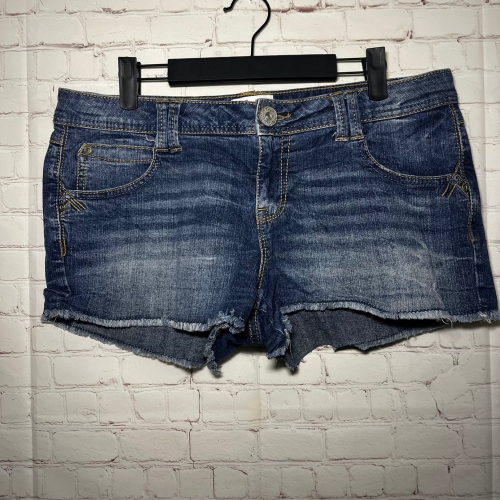Candie's Y2K Denim Cutoff Shorts Low Rise Booty Size 13